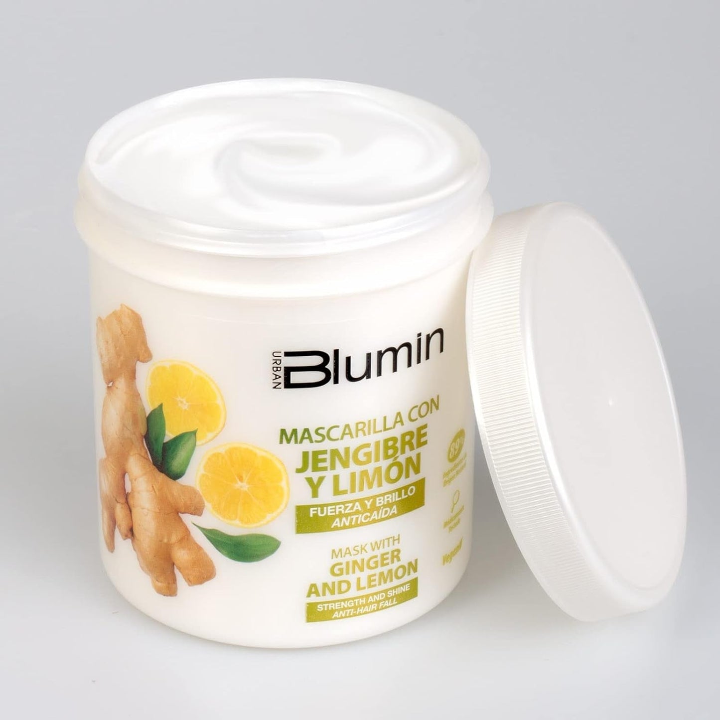 Maschera per capelli urbana allo zenzero e limone, maschera per capelli Naty Shop da 700 ml