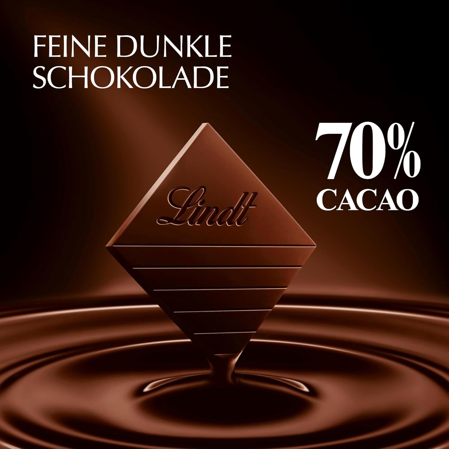 Lindt EXCELLENCE 70% cacao - cioccolato fondente, tavoletta da 100 grammi Naty Shop