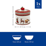 Villeroy & Boch - Winter Bakery Delight Piccola Scatola Portaoggetti, Scatola per Biscotti di Natale in Ceramica, Scatola di Natale, Scatola per Biscotti, Scatola per Biscotti, Scatola in Ceramica con Coperchio, Porta Dolci, Scatole per Alimenti in Porcellana Premium Naty Shop