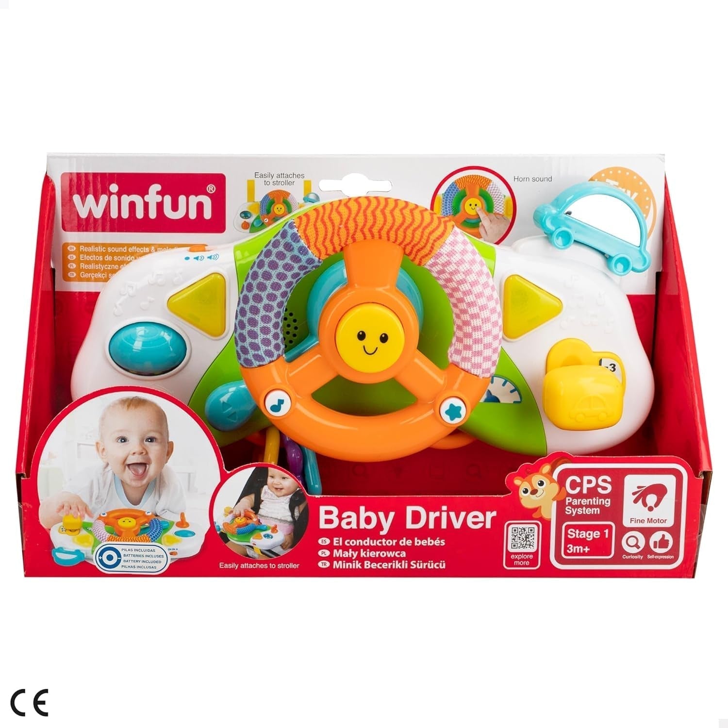 winfun 40300 Giocattolo, simulatore di auto, M Toys Bebe Naty Shop