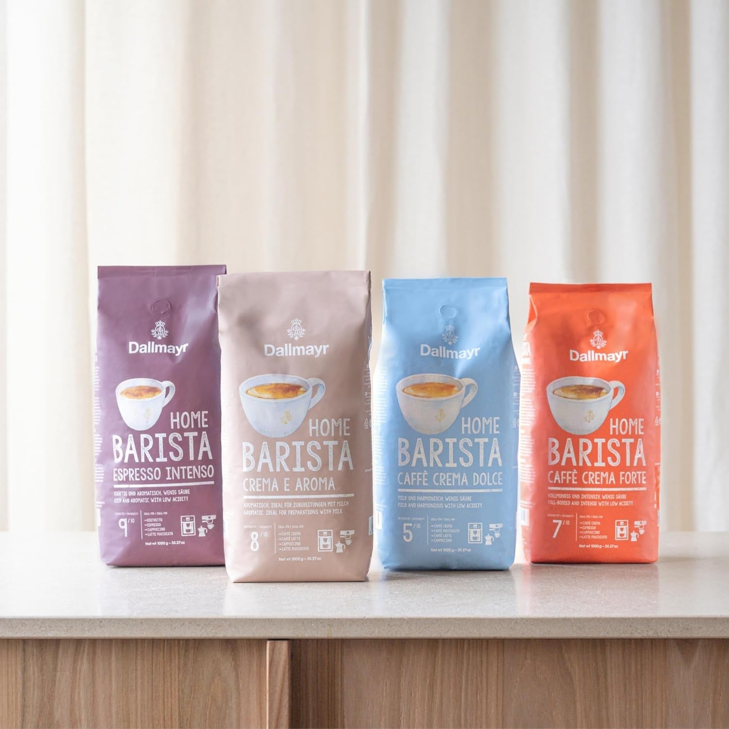 A casa Barista Caffé Crema Forte 1000g di fagioli interi