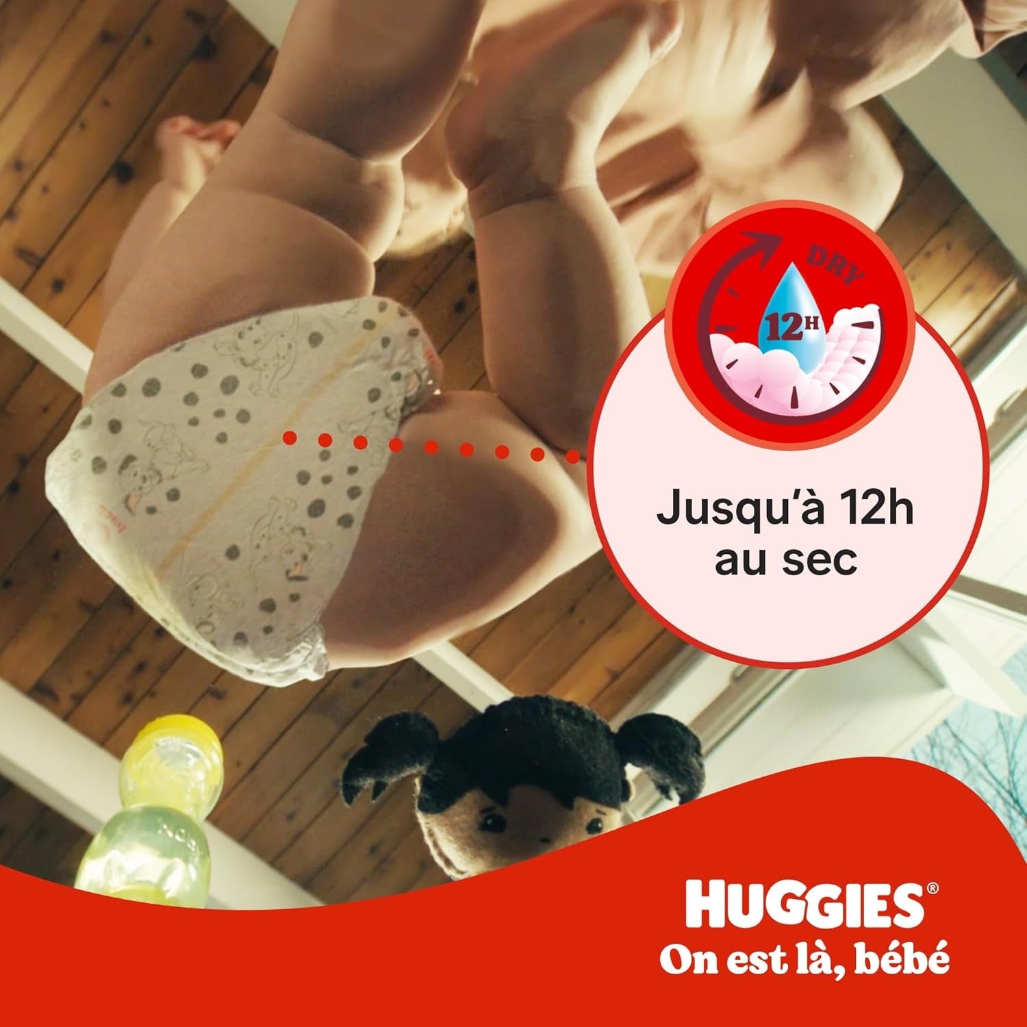 Pannolini per bambini Huggies Little Movers, design Disney, taglia 6, 102 pezzi (3 x 34), scatola mensile