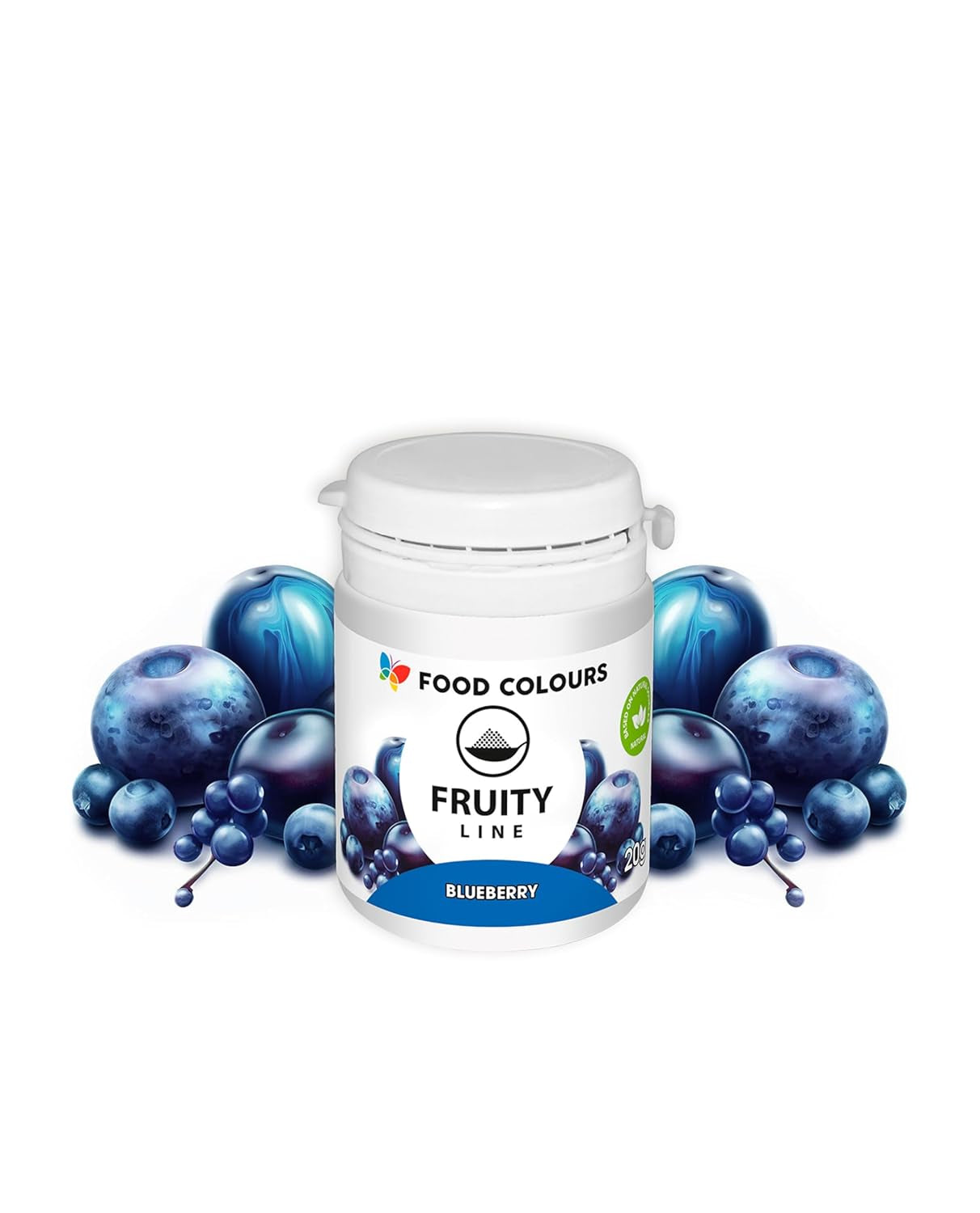 Colorante alimentare in polvere colorante naturale Linea Fruttato MIRTILLO 20G colorante naturale in polvere per creme glassa pan di spagna in polvere colorante alimentare per bevande gelatine