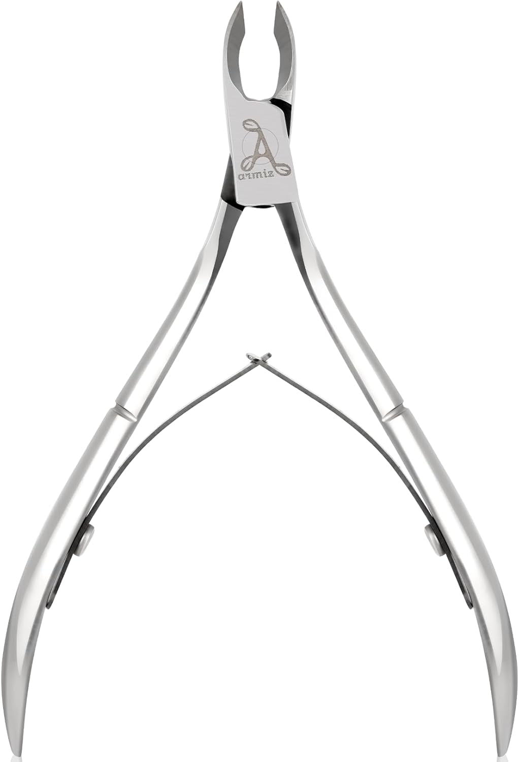 ARMIZ Set di 4 pinze e spingi cuticole, set di strumenti professionali per la rimozione delle cuticole, pinze multiuso per manicure e pedicure in acciaio inossidabile