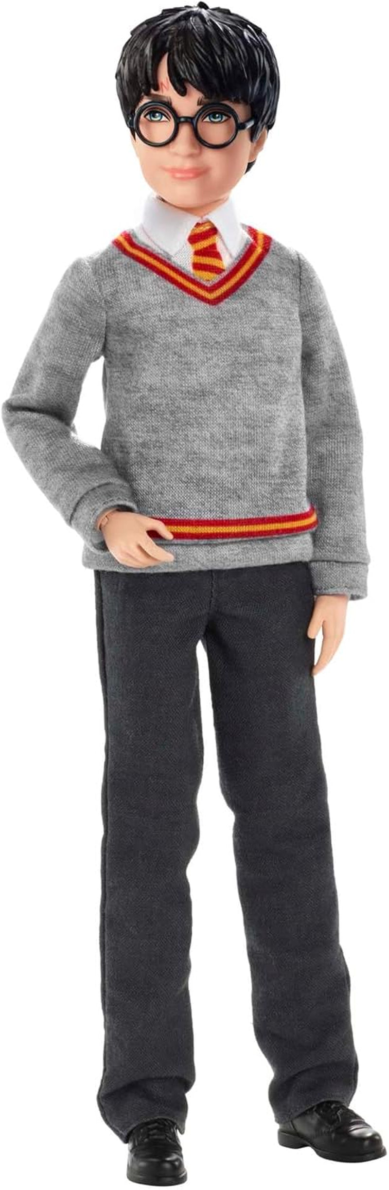 Mattel Harry Potter - Bambola da collezione (circa 26 cm) con uniforme di Hogwarts, tunica e bacchetta di Grifondoro, giocattolo da 6 anni FYM50 Action Figures Naty Shop