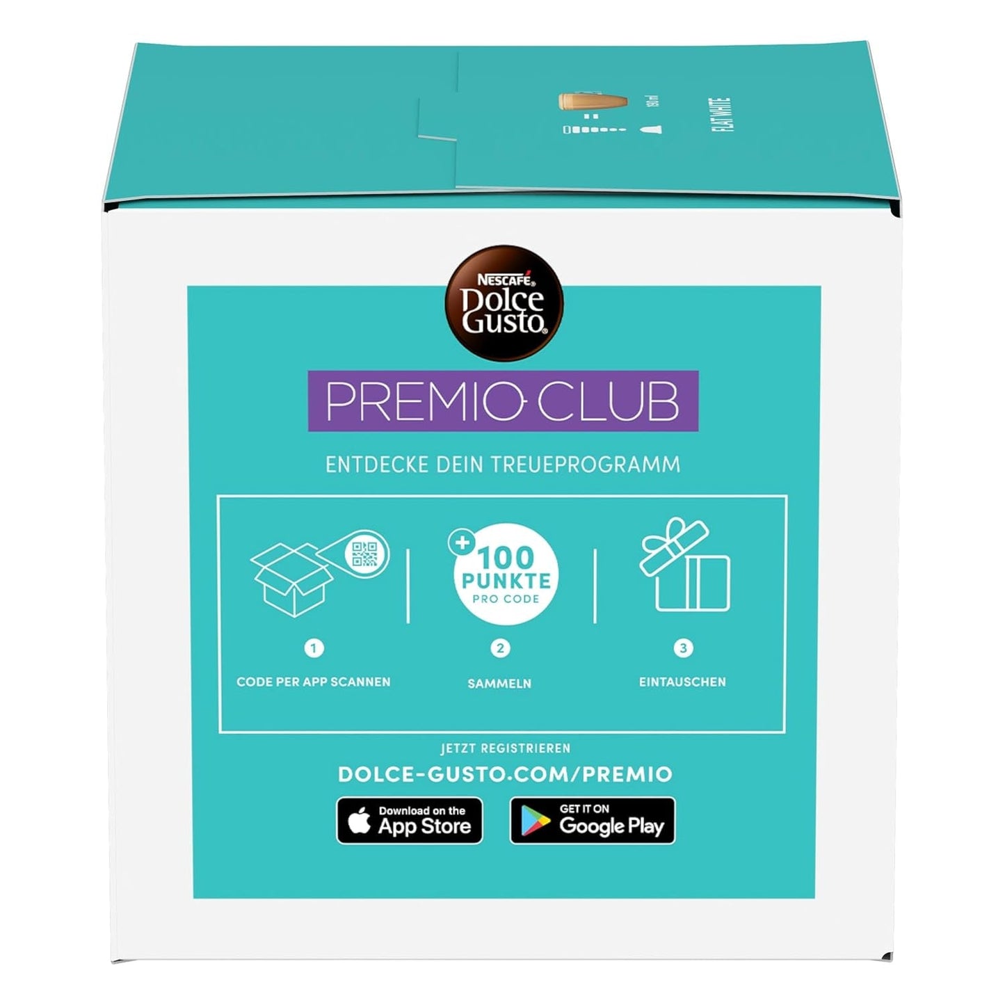 NESCAFÉ DOLCE GUSTO Piatto Bianco Kaffeekapseln 3er Pack (3 x 16 Kapseln)