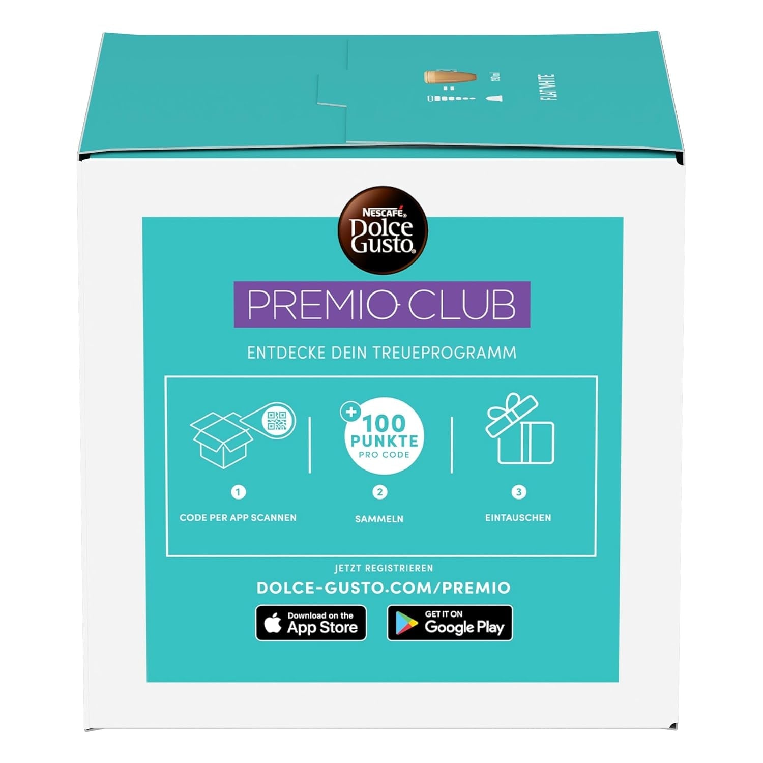 NESCAFÉ DOLCE GUSTO Piatto Bianco Kaffeekapseln 3er Pack (3 x 16 Kapseln)