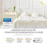 Trapunta 4 stagioni Aqua-Textil 135X200Cm Coperte annodate insieme Inverno 800G Estate 600G Climatizzatore Oeko-Tex Piumini e trapunte Naty Shop