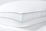 Cuscino, Cotone, Percalle, 50 X 70 Cm, Finitura Fine, Comfort, Percalle, 100% Cotone, Alta Qualità, Morbido, Fatto in Francia, Bianco 73130220 Naty Shop Cuscini Standard