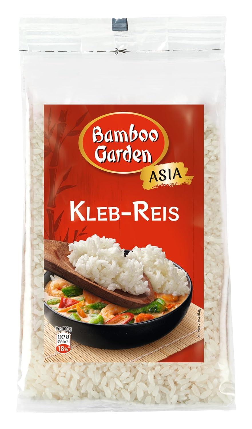 Bamboo Garden - Riso appiccicoso, 500 g per busta