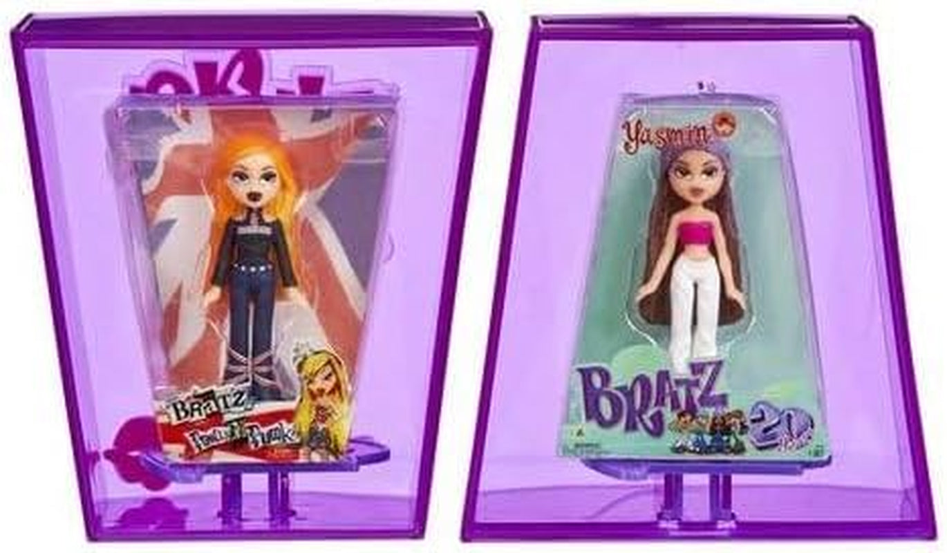 Bambole Bratz Miniverse MGA Y2K Nostalgia Flashback Minis in edizione limitata - PACCHETTO SORPRESA - 2 mini bambole Bratz e vetrina - Ottimo regalo per bambini e collezionisti 6+