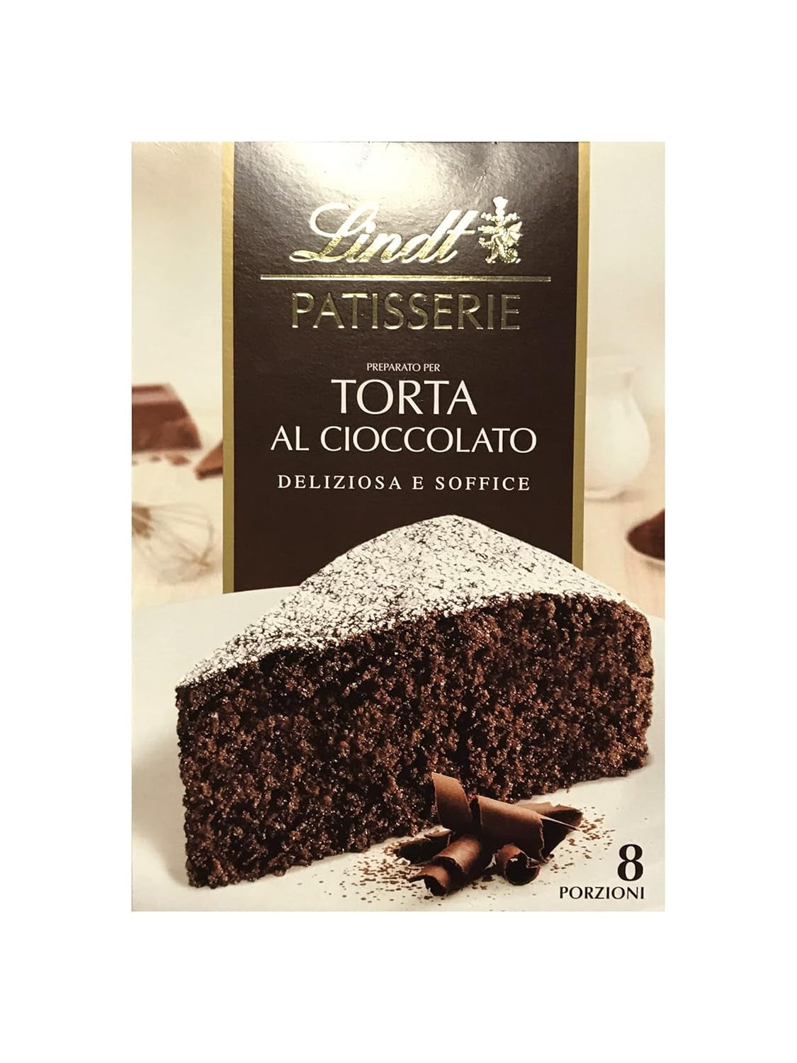 Lindt & Sprüngli Feines Backen Kuchenmischung, Backmischung, 8 Portionen, Lactosefrei, 400 G Miscela per cuocere e cucinare Naty Shop Schokoladenkuchen