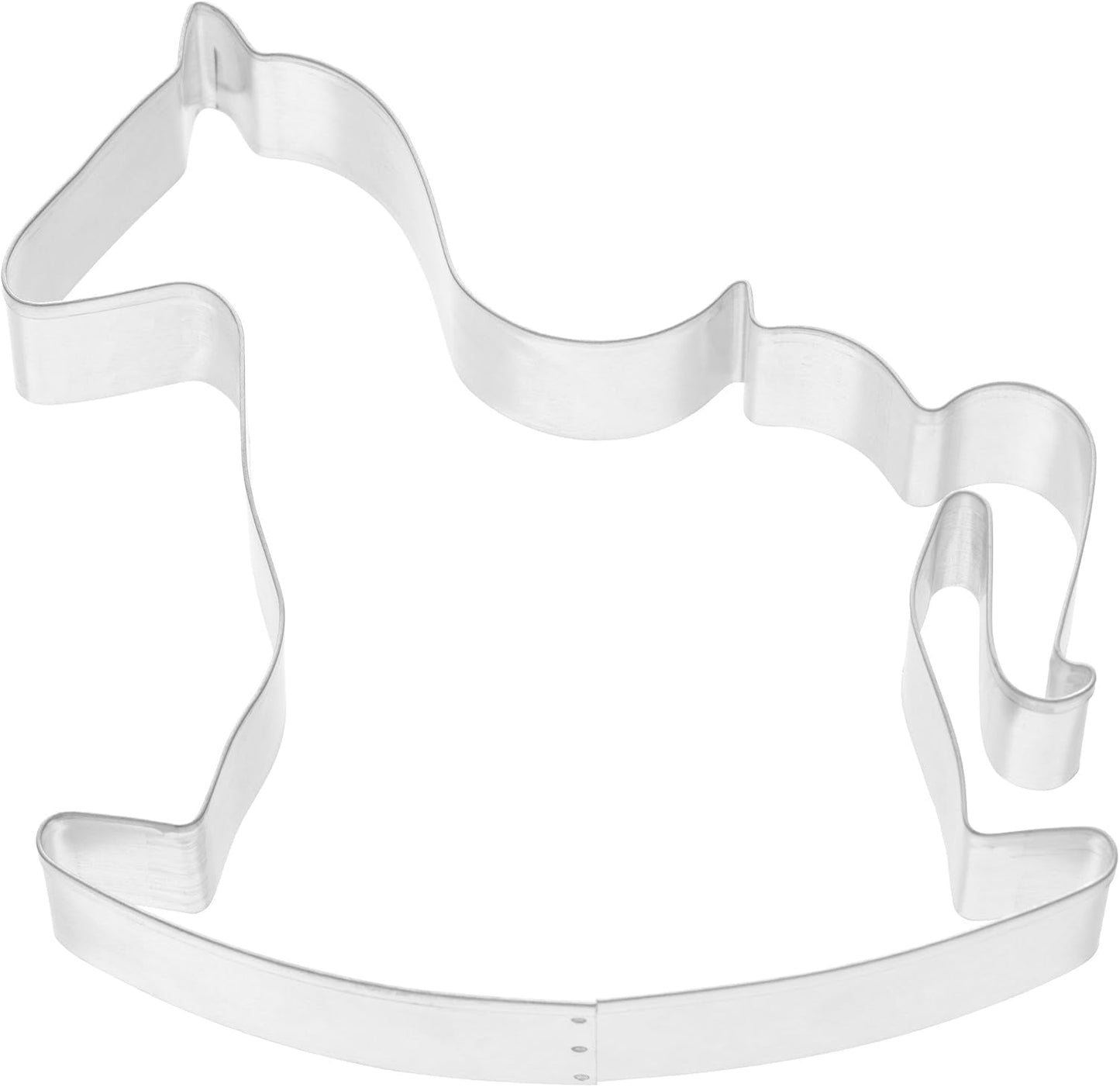 Kaiser Formina per biscotti originale a forma di cavallo a dondolo da 13 cm Formina per biscotti di Natale in acciaio inossidabile Formina per biscotti per pan di zenzero