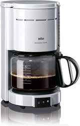 Macchina per caffè espresso Braun KF 47 BK - Macchina per caffè espresso con filtro e caraffa in vetro per caffè filtro classico, caffè aromatico grazie al sistema OptiBrew, sistema antigoccia, spegnimento automatico, nero