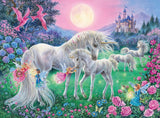 Puzzle Ravensburger per bambini - 13670 Unicorni al chiaro di luna - Puzzle luminoso con unicorno per bambini 6+ 100 pezzi in formato XXL, si illumina al buio Puzzle Naty Shop