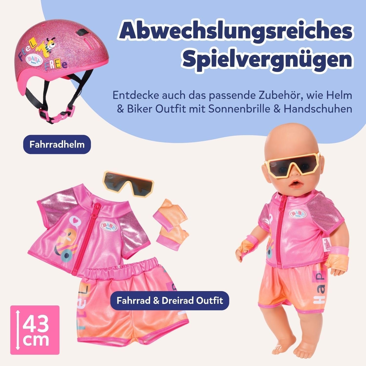 BABY Born My First Swimmer Girl - Bambola da 30 cm - Bambola da Bagno con Meccanismo Girevole, Impermeabile - Funziona senza batterie - Adatta per bambini da 1 anno in su