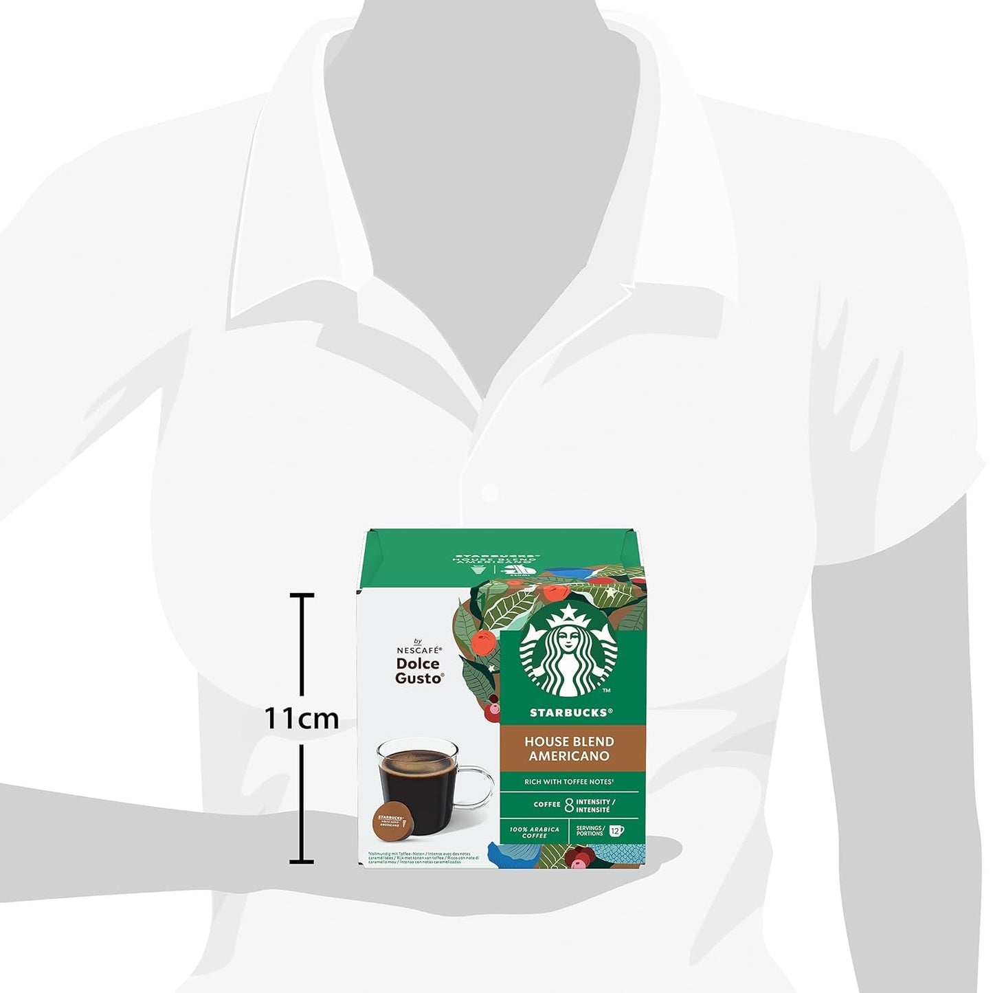 STARBUCKS House Blend di Nescafé Dolce Gusto, Mittlere Röstung, Kaffeekapseln 6 x 12 (72 Kapseln)