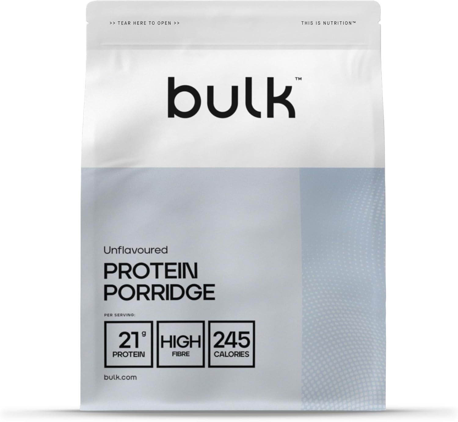 Farina d'avena proteica completa, sfusa, farina d'avena ad alto contenuto proteico, siero di latte, alto contenuto di fibre, porridge proteico, non aromatizzato, 1 kg