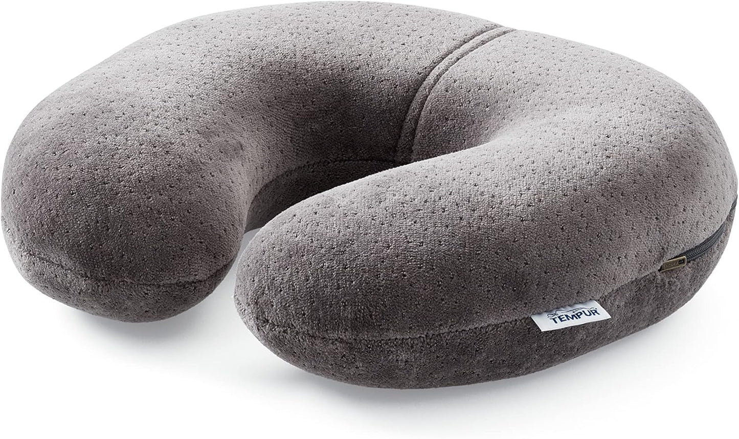 Cuscino da Viaggio TEMPUR Transit Comodo Cuscino per Collo in Viscoelastico Ideale per Viaggiare in Autobus, Treno, Auto o Aereo 30 x 28 x 8 cm