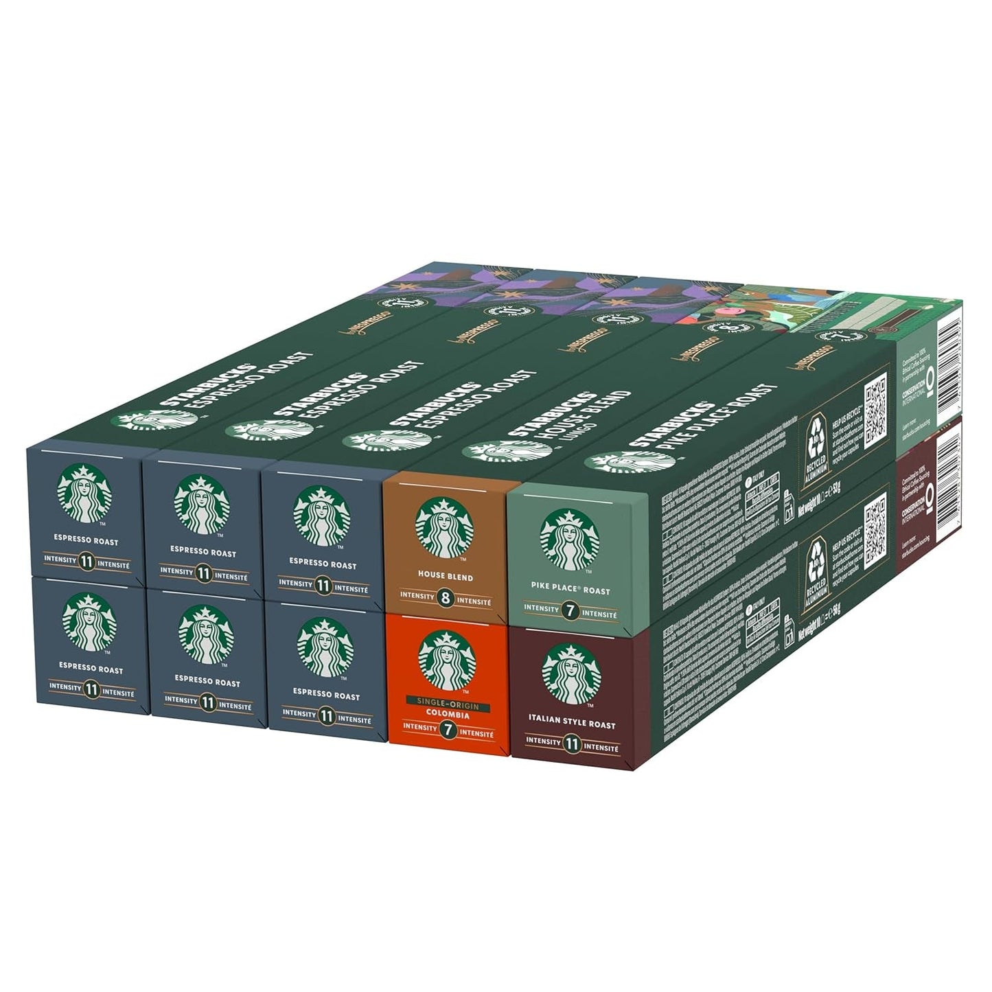 STARBUCKS Coffee Shop Classics – Confezione STARBUCKS Espresso Roast di Nespresso, Kaffeekapseln 10 x 10 (100 Kapseln) – Exklusiv bei Amazon