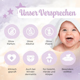 Salviette umidificate Millis Bamboo Baby Sensitive per la pelle delicata del bambino - 5 x 60 pezzi - Pulizia naturale, delicata e sostenibile - Salviette biodegradabili per neonati, senza plastica e senza alcool
