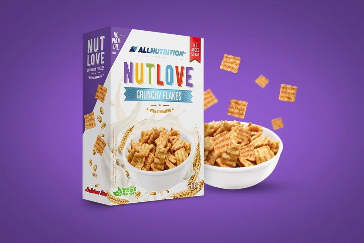 Allnutrition Nutlove Fiocchi Croccanti con Cannella 300G Cereali Naty Shop