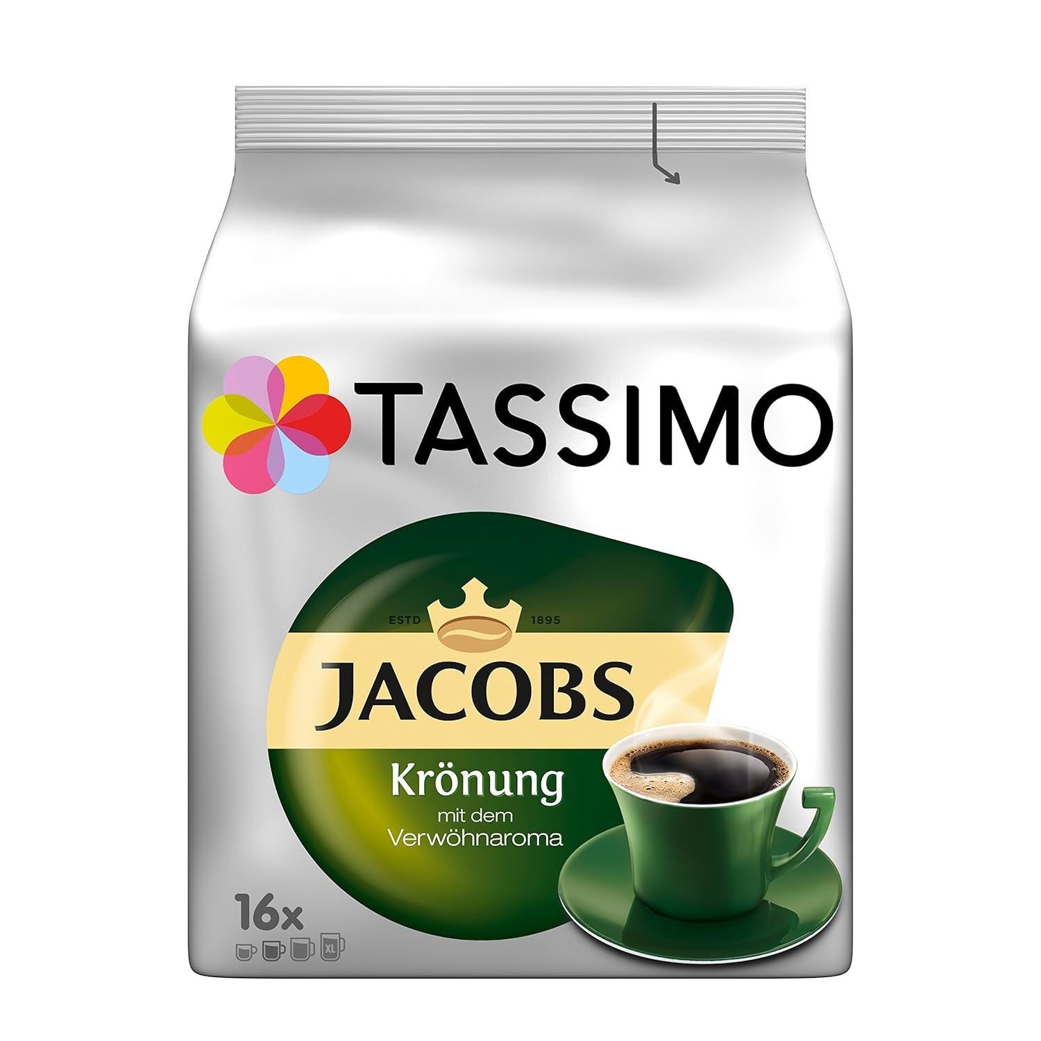 Tassimo Kapseln Jacobs Krönung, 5 x 16 cialde, 80 Kaffeekapseln