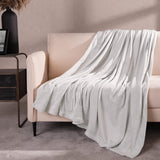 Copriletto in pile ultra morbido Brentford, grigio argento, matrimoniale grande - Letti e coperte 150 x 200 cm Beuche den Brentfords-Store