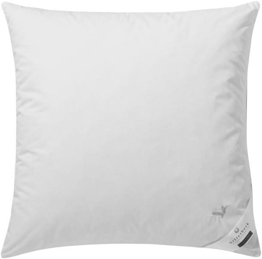 Billerbeck E04 Gold Edition 15 Cuscino con supporto rigido - 80 x 80 cm - Cuscino in piuma anallergico con fodera morbida Naty Shop Cuscini standard Titolo predefinito