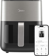 Friggitrice ad aria calda Midea 2L, Friggitrice ad aria calda da 1150 W, senza olio, Friggitrice ad aria calda, Funzione di spegnimento automatico Elettrodomestici Naty Shop 6L