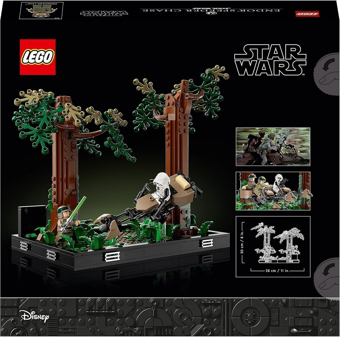 LEGO Star Wars Inseguimento su Endor 75353 - Set diorama, Il ritorno dello Jedi con Luke Skywalker, Principessa Leila e Scout Trooper e Speeder Bikes, Set di costruzione per il 40° anniversario Acquista dal negozio LEGO