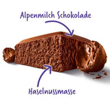 Milka MMMAX Noisette – Cioccolato al latte alpino con un delicato e cremoso ripieno alla nocciola – 250g