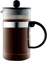 Caffettiera Bodum 1582-01 bistroNOUVEAU (sistema French Press, lavabile in lavastoviglie), 1,5 litri, nera