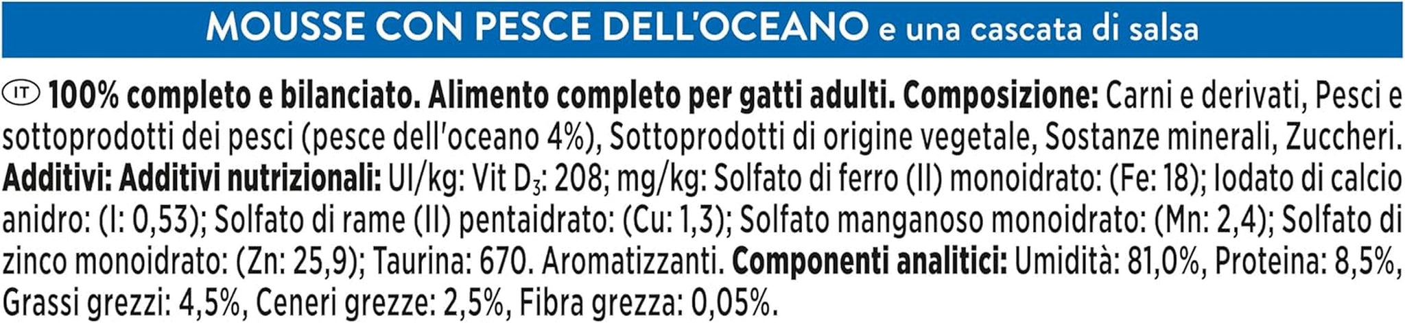 Revelations cibo umido per gatti con pesci dell'oceano, 24 x 57 g
