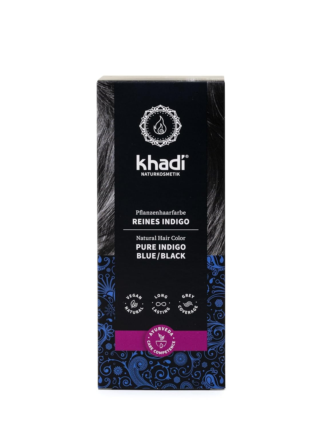 Tinta per capelli alle erbe GOLDBRAUN khadi Colorazione per capelli da ambra brillante a castano dorato morbido e brillante Tinta per capelli alle erbe 100% naturale Cosmetici naturali certificati naturali e vegani 100 g Naty Shop Tintura per capelli Indaco puro 100 g (1 confezione) Singola