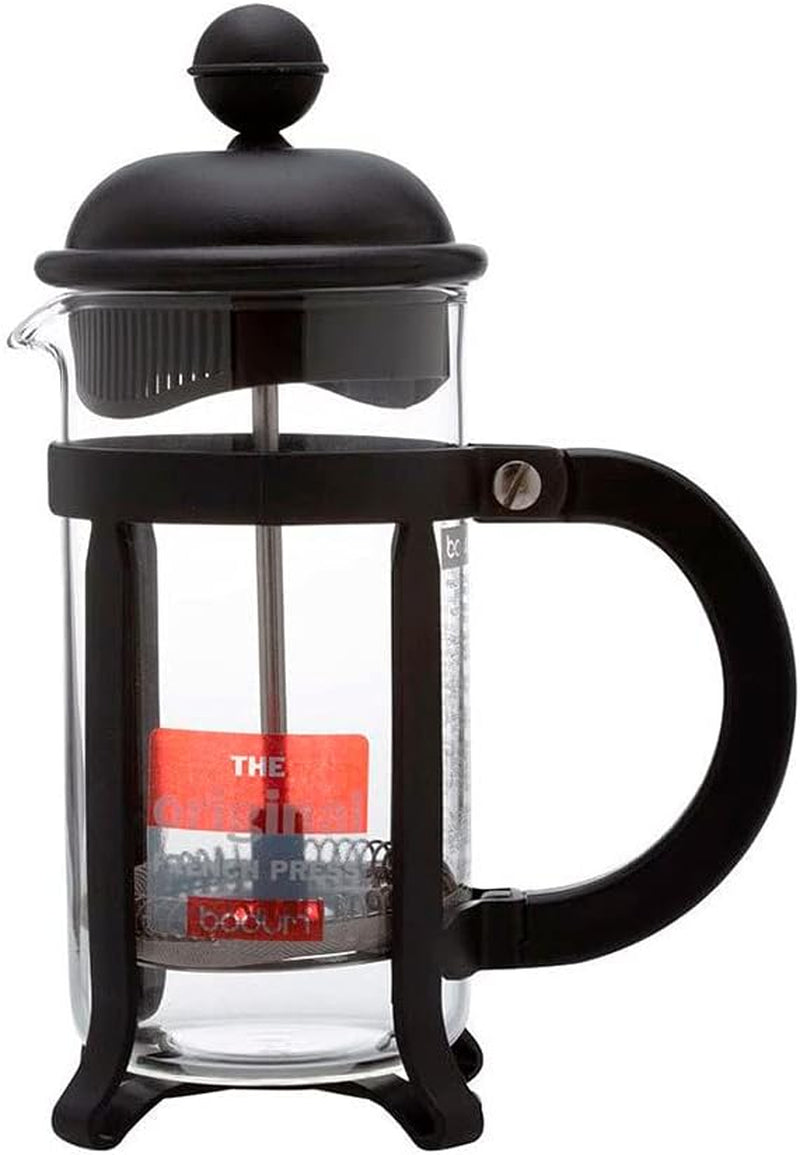 Bodum 1908-01 Caffettiera Java, 8 tazze, 1 L, multistrato, nero, 10,6 x 16,3 x 24,5 cm, 6 pezzi