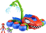 Marvel Spidey e i suoi super amici Dino Crawler Supereroe Playset con personaggi Spidey e Dino e giocattolo da trasporto per bambini dai 3 anni in su Action Figure Naty Shop Dino Crawler