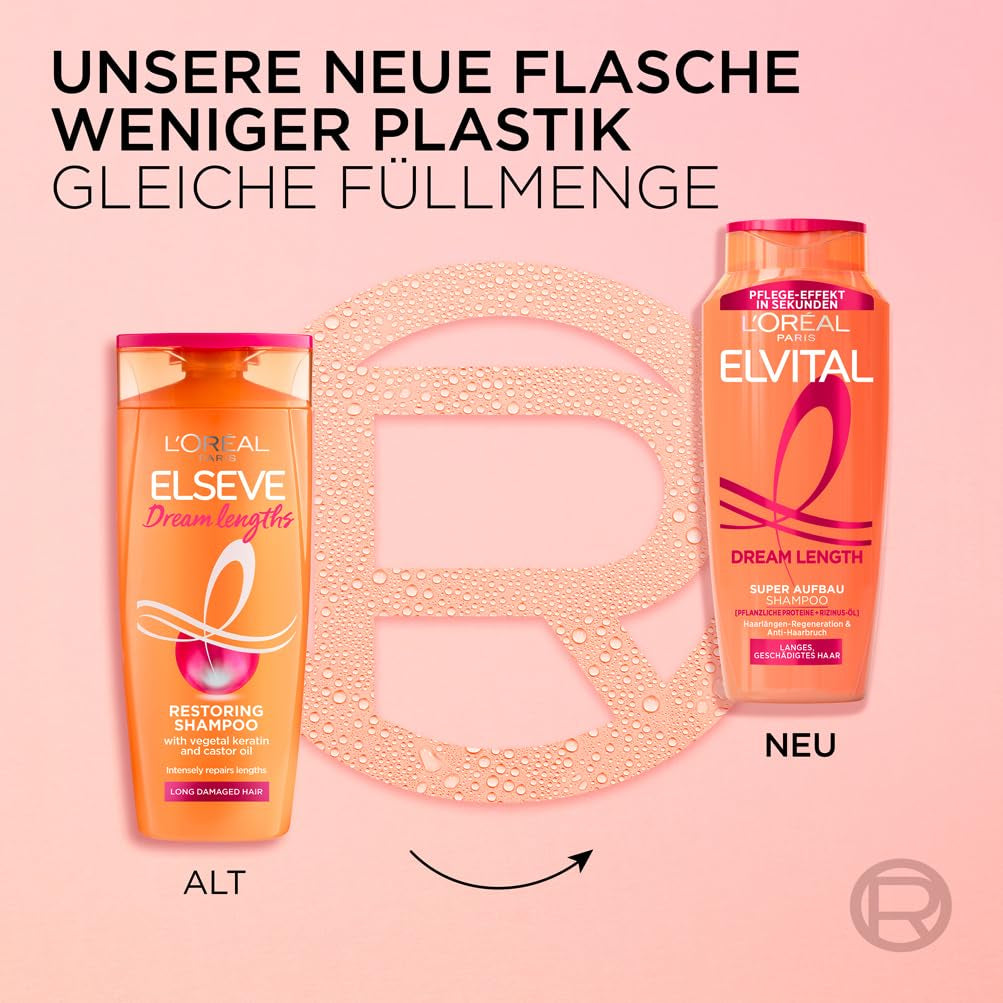 L'Oréal Paris Elvital Dream Length Super Shampoo Costruttore, per capelli lunghi da sogno L'Oréal Doccia e Bagno