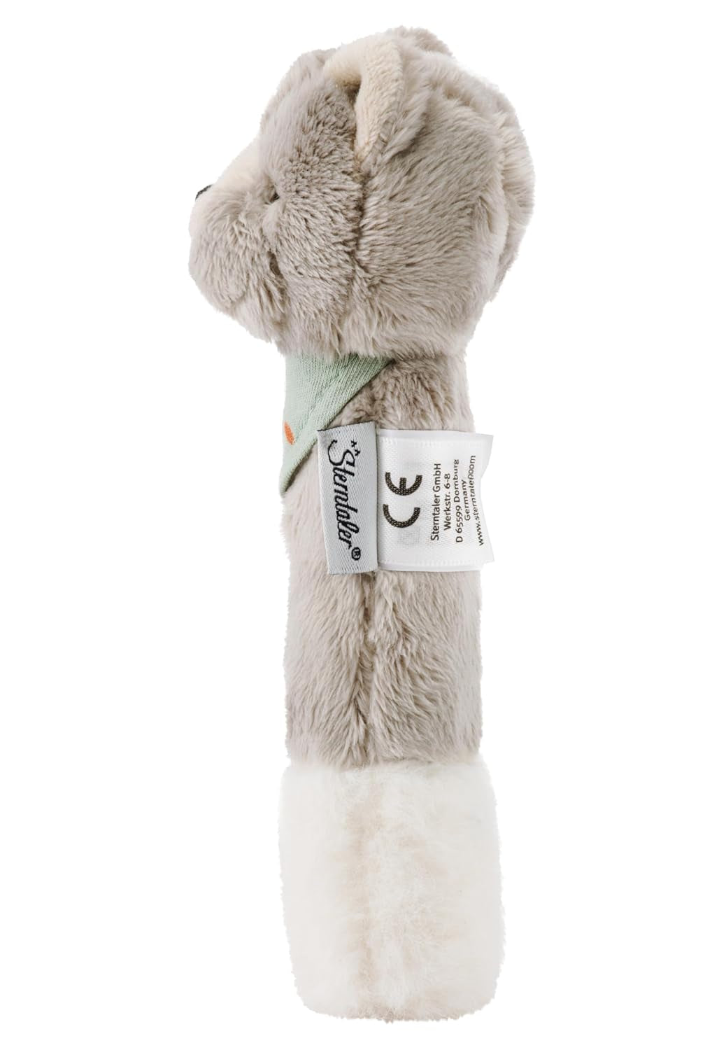 Gatto Sterntaler Lilly - Giocattolo per bambini in morbido pile - Giocattolo da afferrare per neonati - Primi tentativi di afferrare e giocare, grigio Bebe Toys Naty Shop