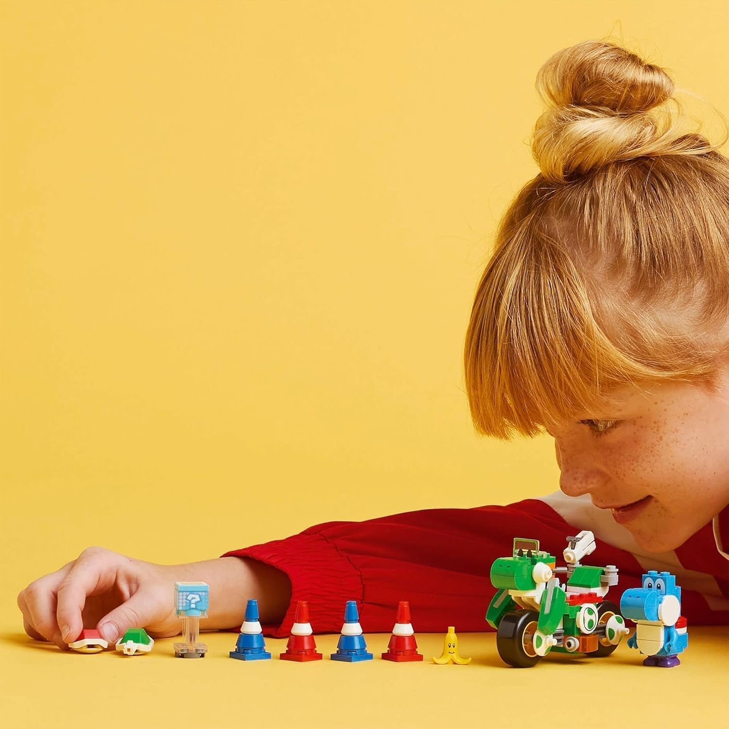 LEGO Super Mario: Mario Kart - Moto Yoshi, set da collezione Nintendo Adventure, regalo per bambini, ragazzi, ragazze e giocatori 7+, set da collezione Yoshi Figure 72031 Set da costruzione Acquista dal negozio LEGO