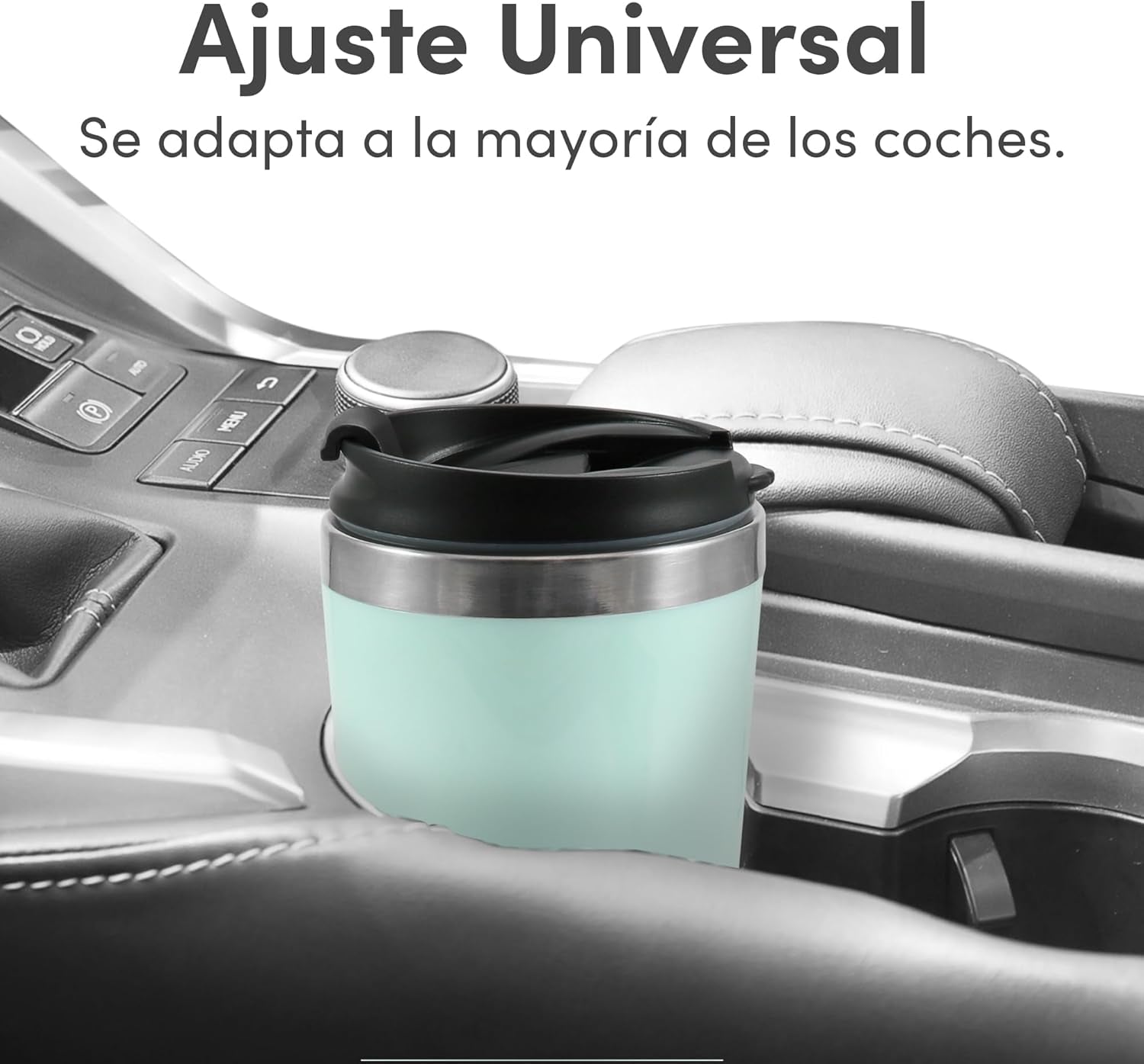 EHC113M# Macchina per caffè espresso compatta con filtro monodose con tazza termica da viaggio in acciaio inossidabile all'interno filtro riutilizzabile per caffè macinato verde menta 400 ml