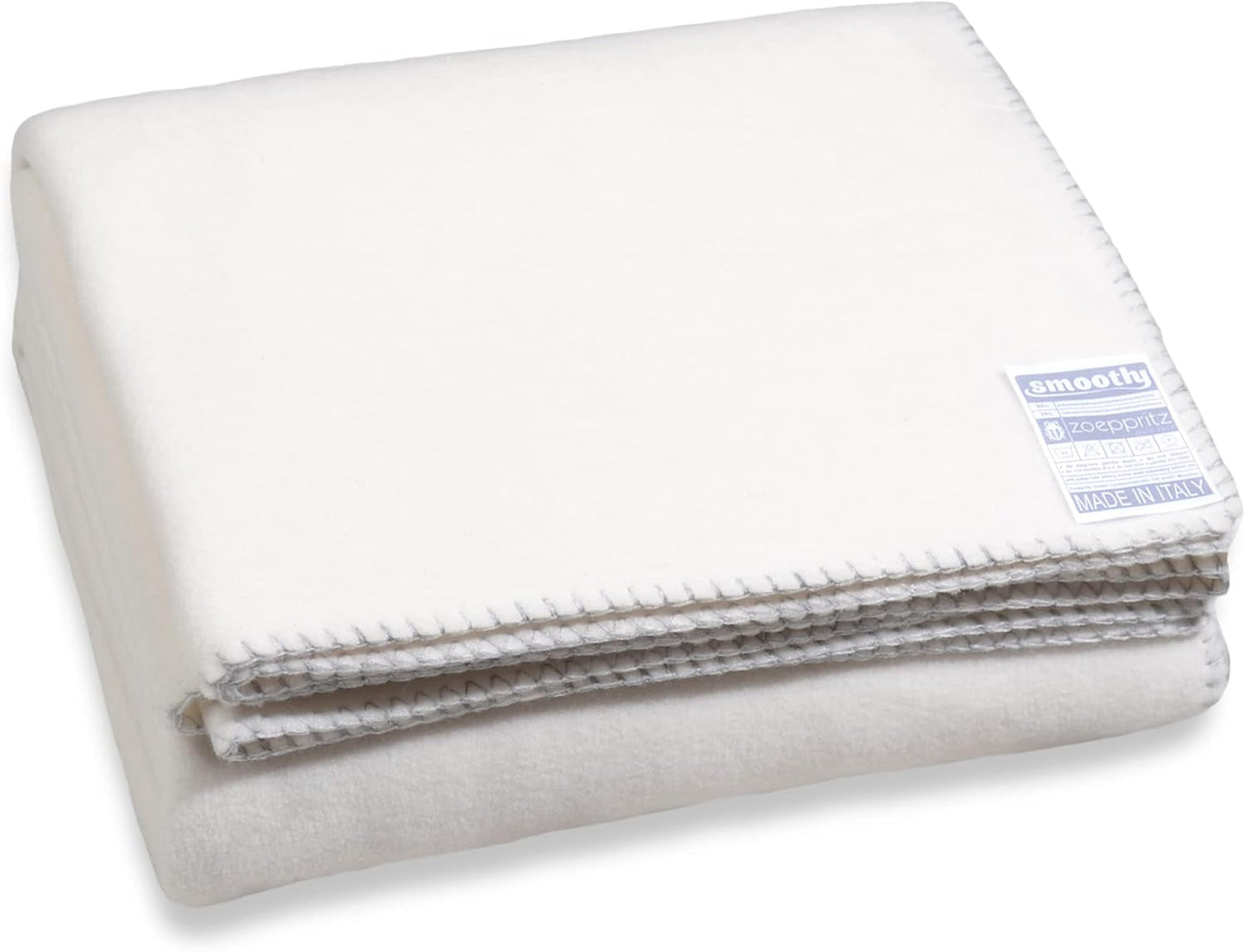 Zoeppritz since 1828 Coperta in pile Smoothy - Soffice e confortevole coperta in pile polare - Vegan - 140X190Cm - 010 Off-White, 010 Offwhite Zoeppritz Since 1828 Letti e Piumini Bianco chiaro 140X190Cm