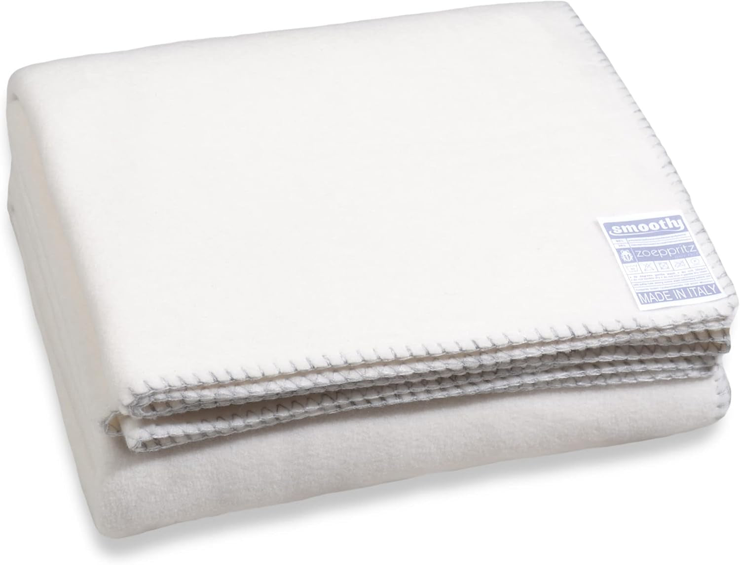 Zoeppritz since 1828 Coperta in pile Smoothy - Soffice e confortevole coperta in pile polare - Vegan - 140X190Cm - 010 Off-White, 010 Offwhite Zoeppritz Since 1828 Letti e Piumini Bianco chiaro 140X190Cm