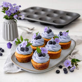 Zenker 12Er Muffinform Energy, Premium-Backform, Für Köstliche Kuchen, Verkürzt Die Backzeit Um Bis Zu 20% (Farbe: Silber/Anthrazit), Menge: 1 Stück, Hellgrau Und Dunkelgrau Stampi e vassoi per cuocere Naty Shop