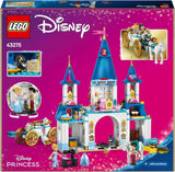 LEGO € Disney Princess Castello di Cenerentola e carrozza trainata da cavalli, set per ragazze dai 6 anni in su, fantastico giocattolo con mini bambole della principessa Cenerentola e del principe azzurro, idea regalo per i fan Disney 43275 Set da costruzione Beuche den LEGO-Store