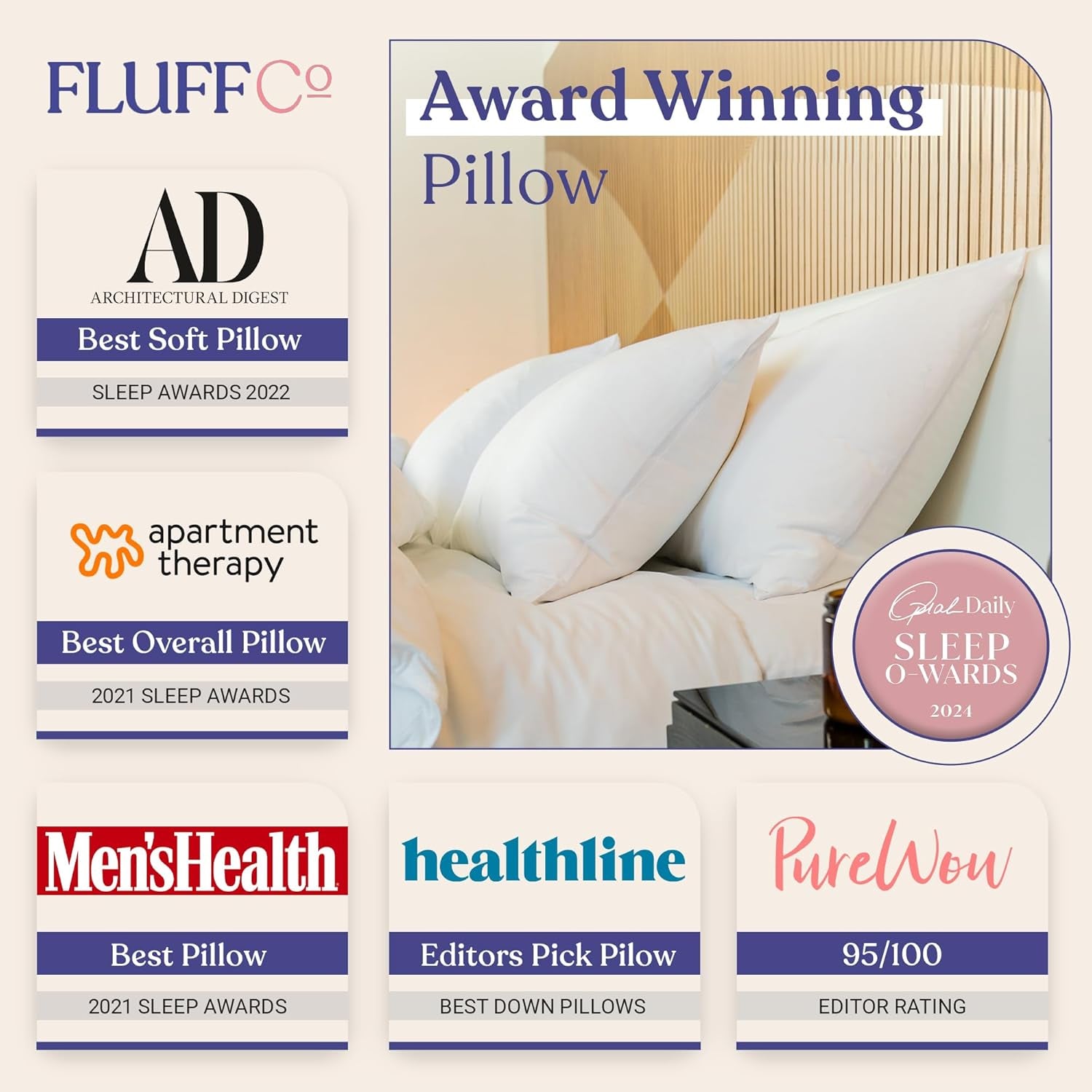 Fluffco Cuscino alternativo in piuma Cuscino standard per dormire Cuscino matrimoniale Cuscino per letto Cuscino per chi dorme sul fianco Cuscino rinfrescante Cuscino per hotel Cuscino per il collo Cuscino da viaggio (Standard Firm) Cuscini standard Naty Shop