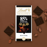 Cioccolata Lindt | Tavoletta EXCELLENCE Cacao 85% | 100 g| Cioccolato Extra Fondente | Tavoletta di cioccolato vegana