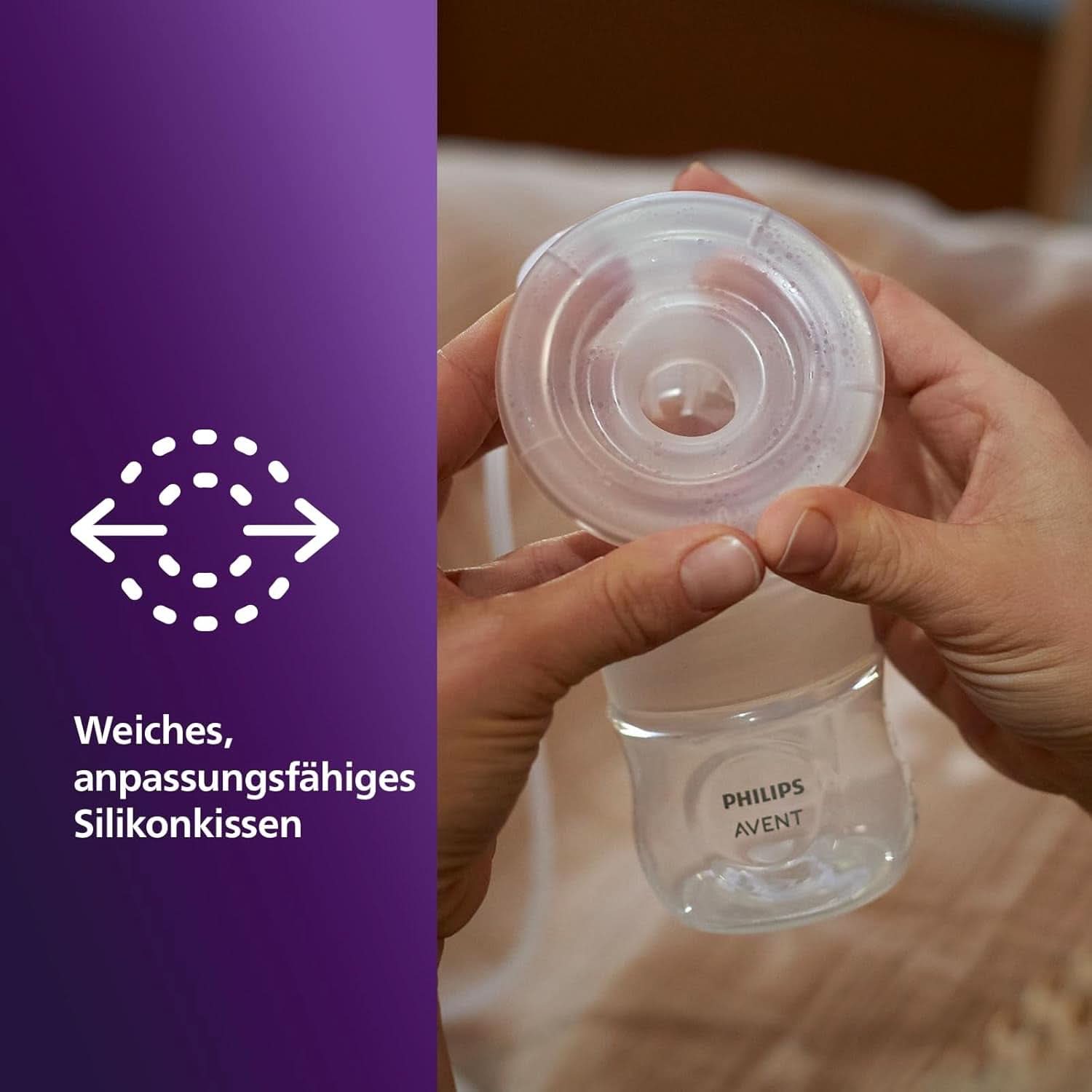Elektronische Philips Avent Einzelmilchpumpe Premium - Mit Natural Motion Technologie, Wiederaufladbarem Akku, Timer-Anzeige (Modell SCF396/31) Accessori Alimentazione e Allattamento Bebe Naty Shop