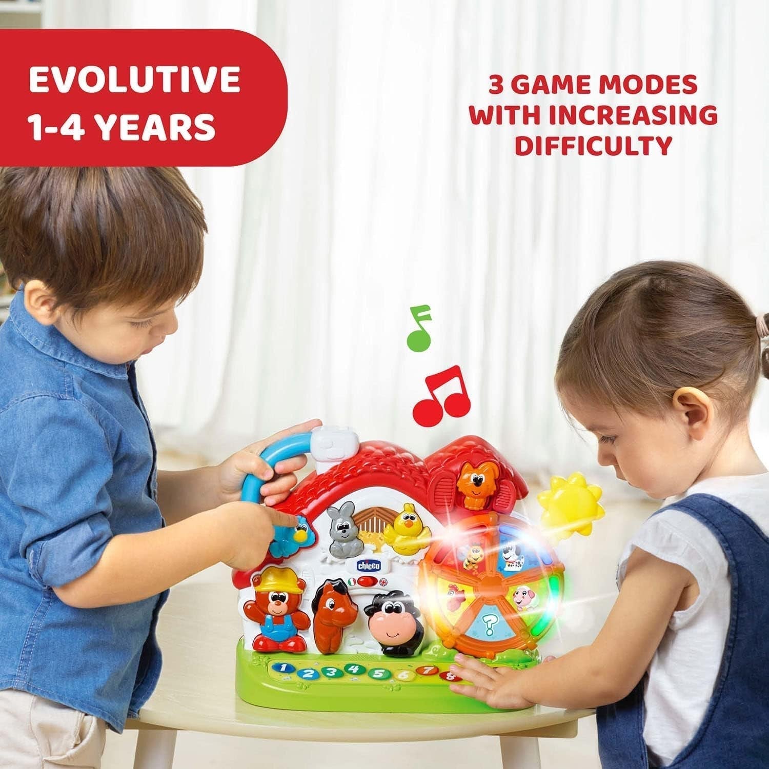 Chicco Ma New Farm, bilingue, impilabile Naty Shop Baby Toys