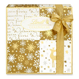 Cioccolata Lindt | Scatola di praline in pezzi d'oro | 180 g| 18 praline in 10 assortimenti come pregiato assortimento di praline, alcune con alcol | Confezione regalo premium con praline natalizie